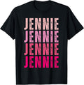 Vintage Jennie Personalized Name I Love T-Shirt product image 1