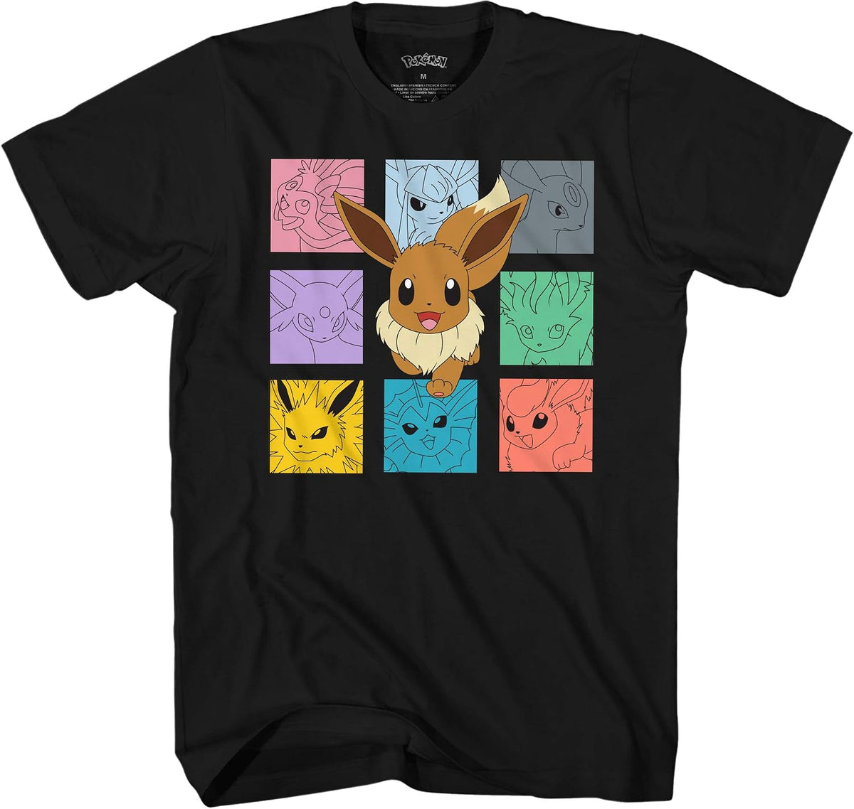 Pokemon Eevee Cubes Evolutions Adult T-Shirt product image 1