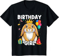 Little Birthday Girl Bunny Princess Cute Rabbit T-Shirt product image 1