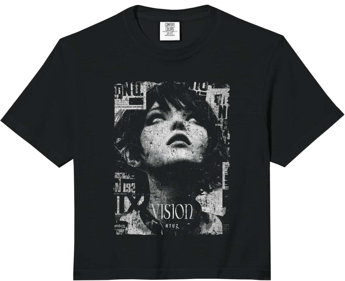 Aesthetic Clothes Retro Vintage Streetwear Fashion Women Men Comfort Colors Crop Top