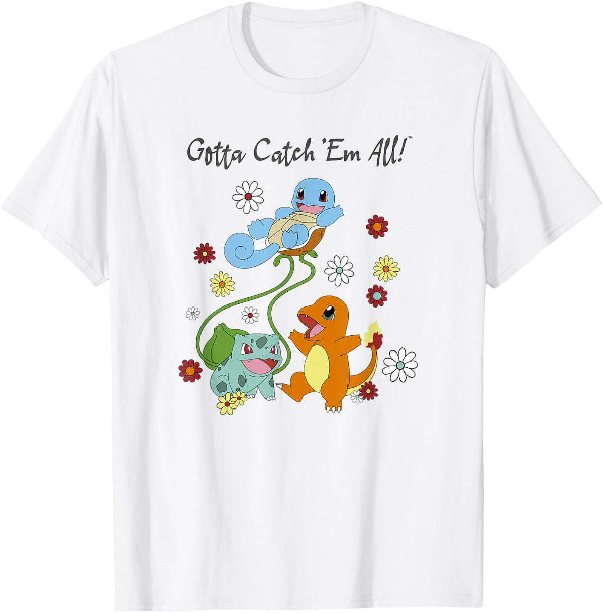 Pokémon Group Shot Starters Gotta Catch' Em All Floral product image 1