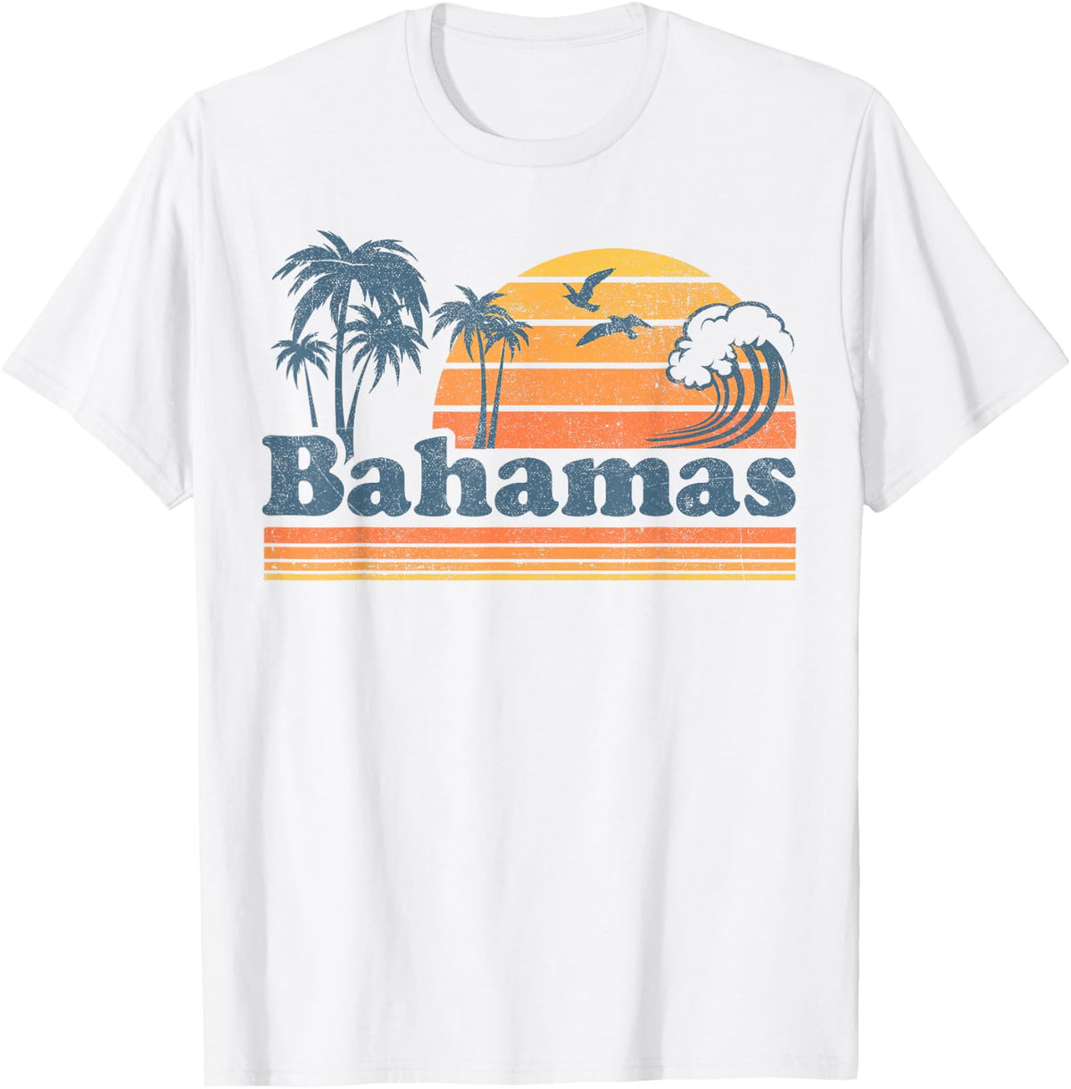 Bahamas Beach Summer Vacation Sunset Vintage 70's Retro product image 1