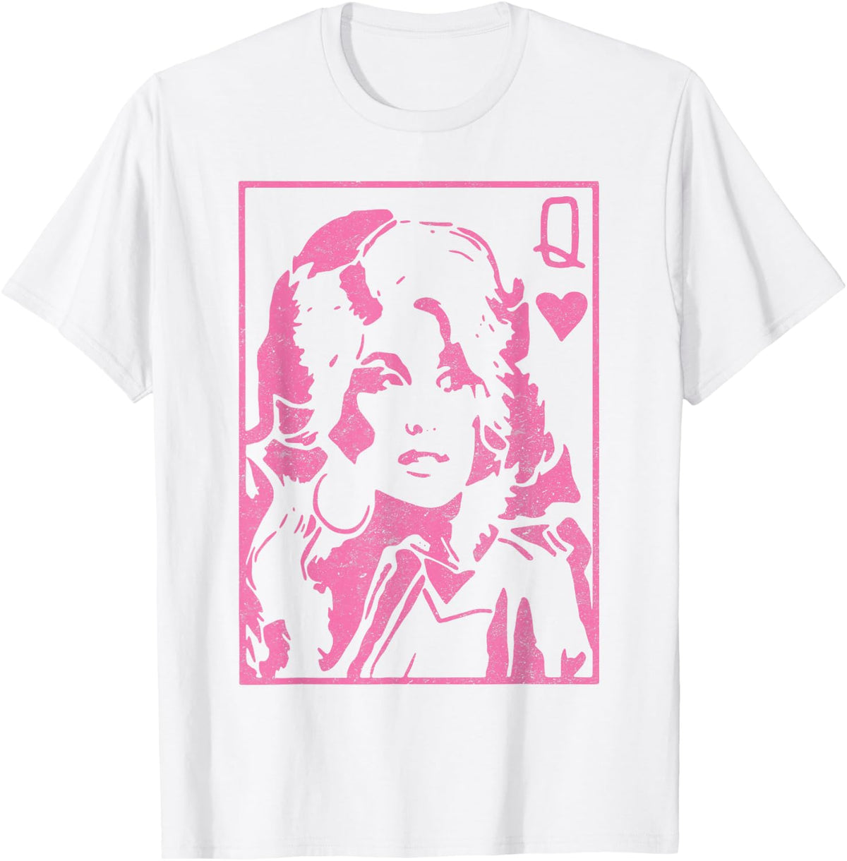 Queen of Heart Card Retro 90s T-Shirt product image 1