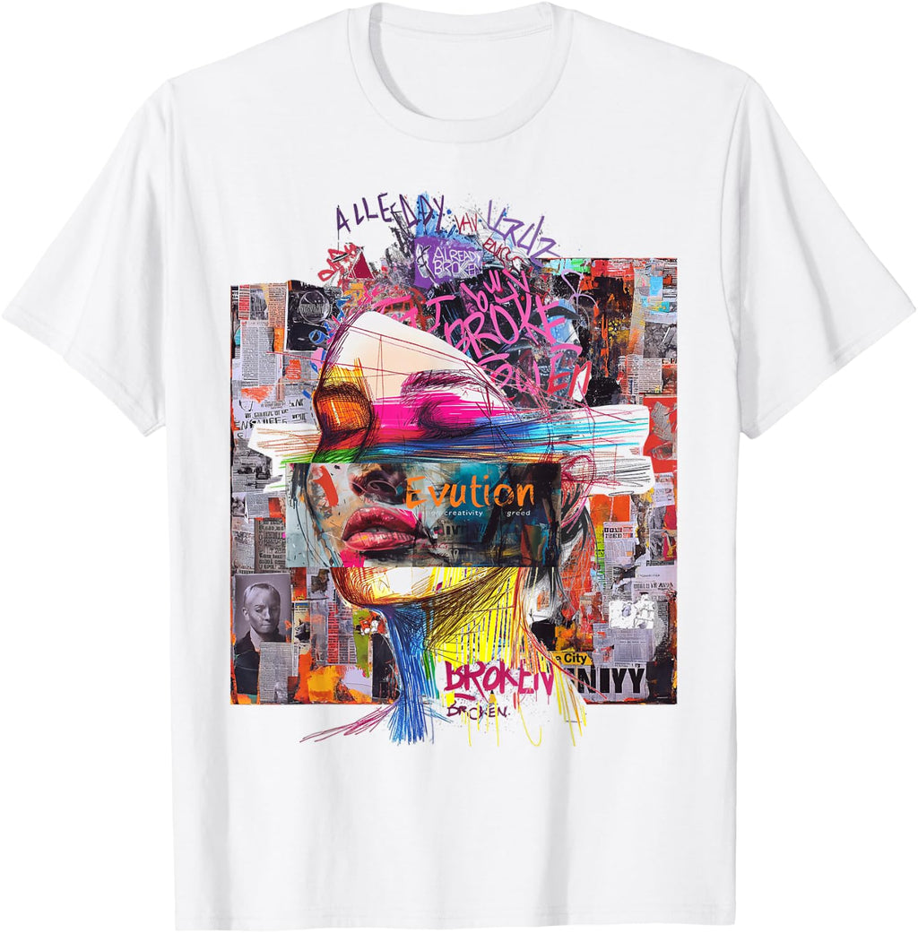 Graphic | Frontprint | Women Face Colorful Artwork Art product image 1