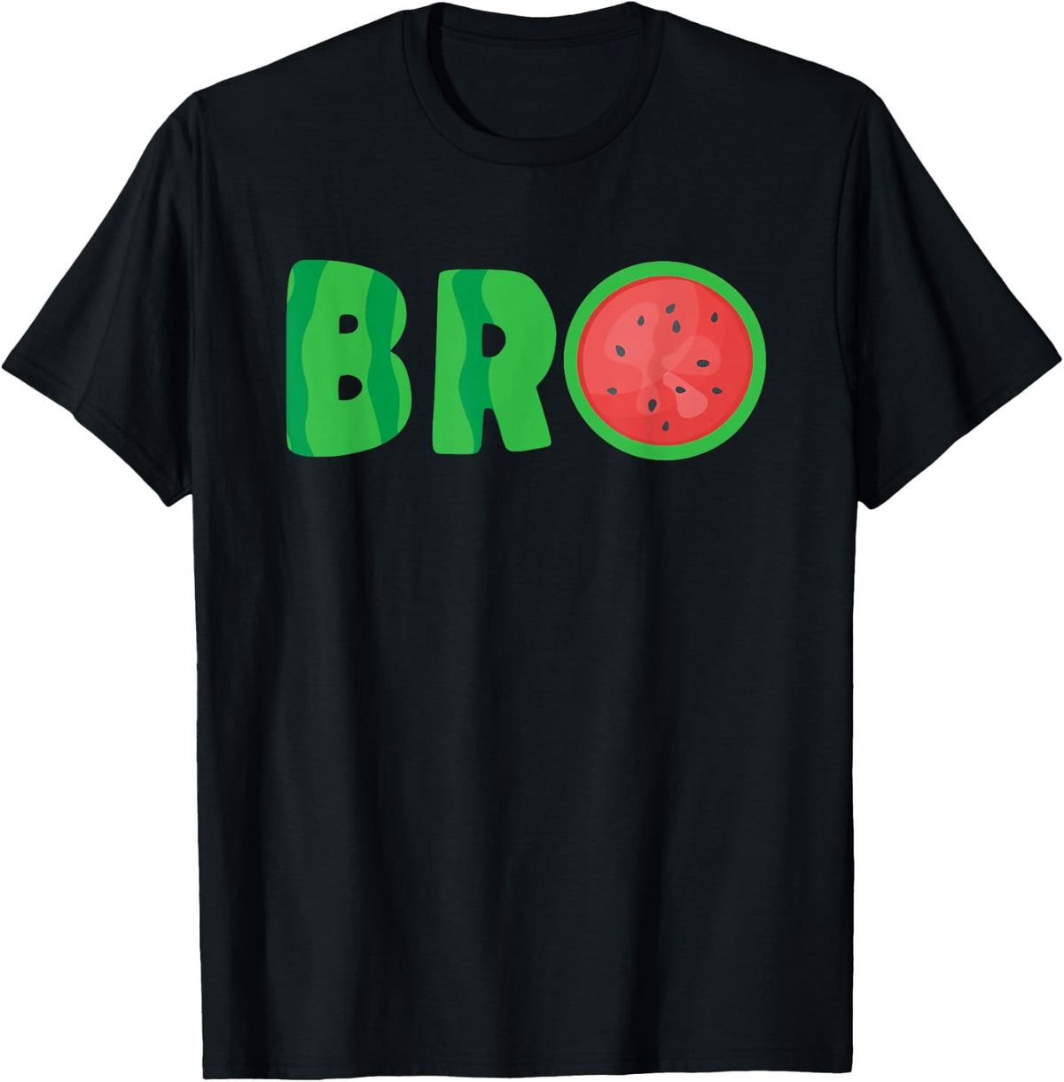 Bro Watermelon Tee Cool Summer Tropical Fruit Melon T-Shirt product image 1
