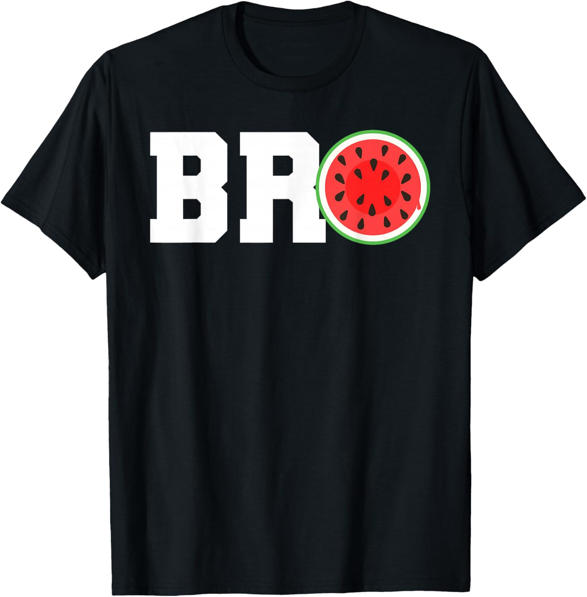 Funny Watermelon Bro Cute Summer Vacation Brother Sibling product image 1