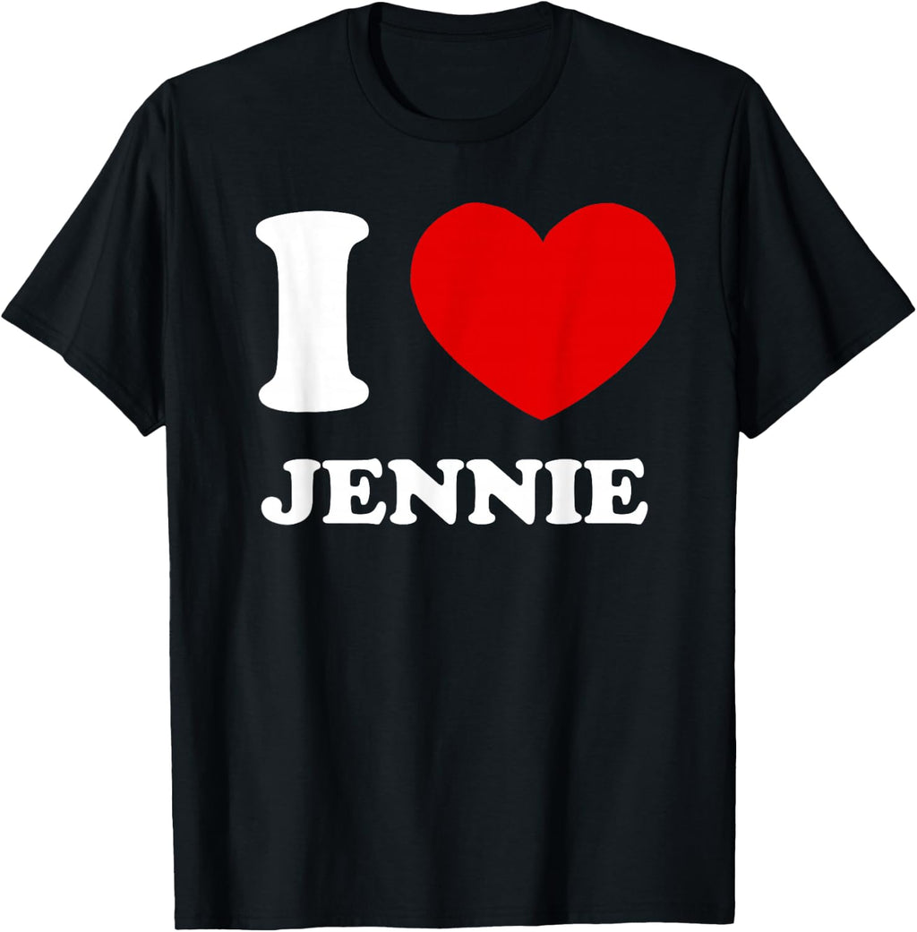 I Love Jennie I Heart Funny T-Shirt product image 1