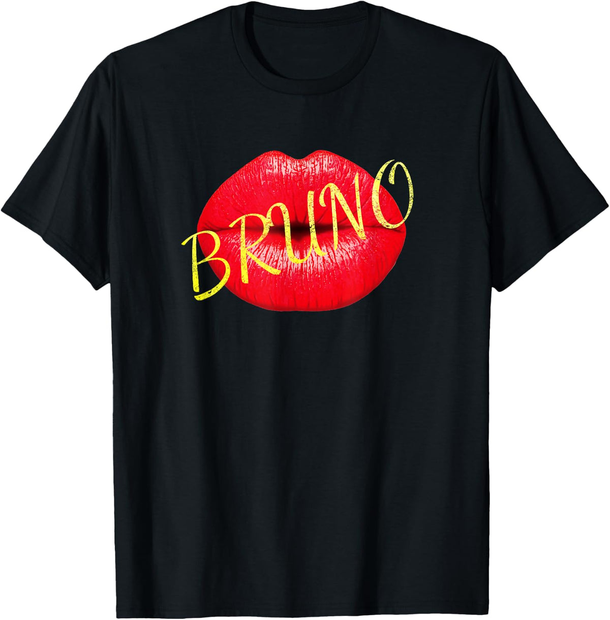 Bruno Lover Kiss Gold on Lips Cute Vintage Shirt Man Woman product image 1