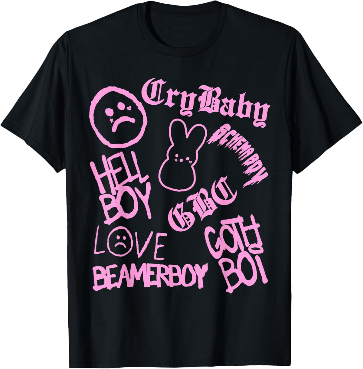 Lil Emo Rap Goth Peep Hip Hop Tattoo T-Shirt Small product image 1