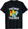Pokémon Trainer Kanto Starters Vintage Portraits T-Shirt product image 1