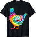 Tie Dye Chicken for Hippy Farmer Hobby Farm T-Shirt Small product image 1