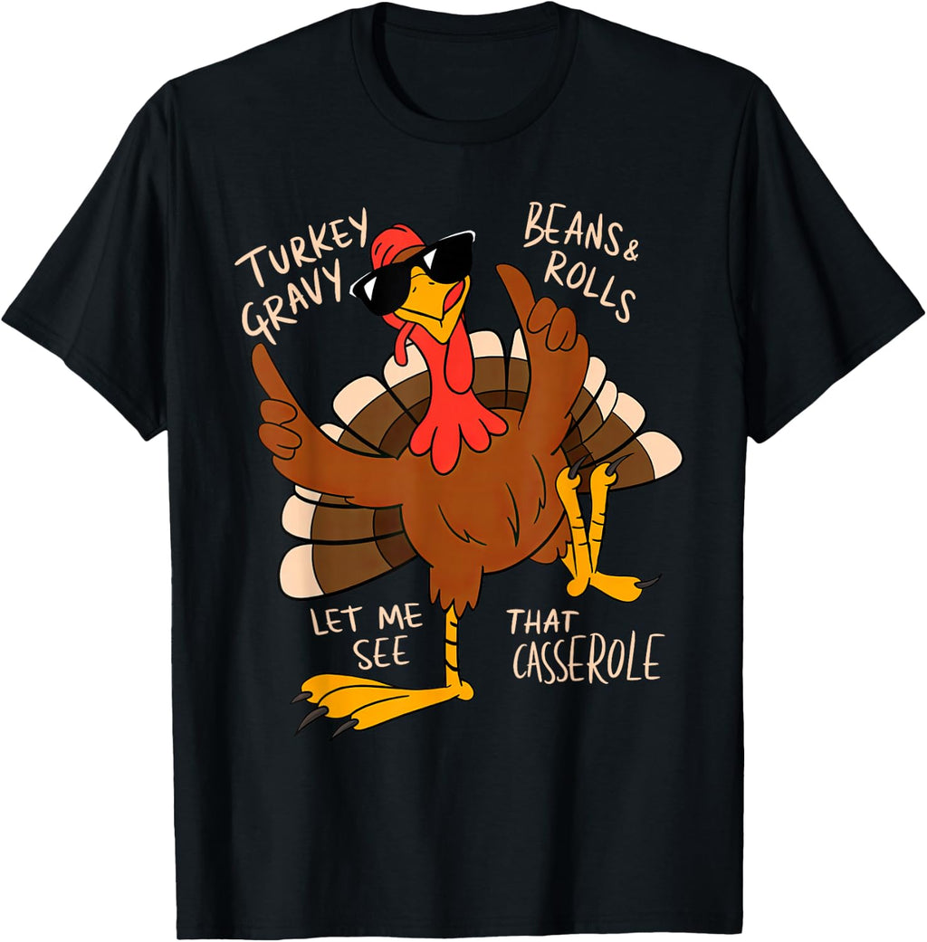 Turkey Gravy Beans and Rolls Casserole Funny Thanksgiving product image 1