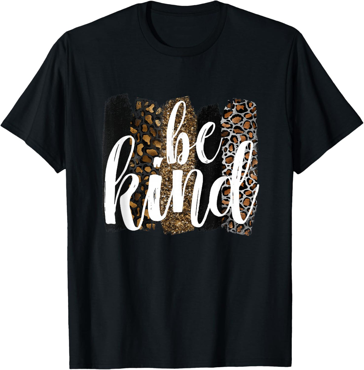 Be Kind Women Inspirational Teacher Animal Print T-Shirt product image 1