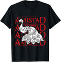 AMISTAD House of Friendship Red Retro Groovy Social T-Shirt product image 1
