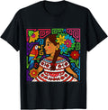 Colorful Pollera Girl Mola Inspired Design - Panama T-Shirt product image 1