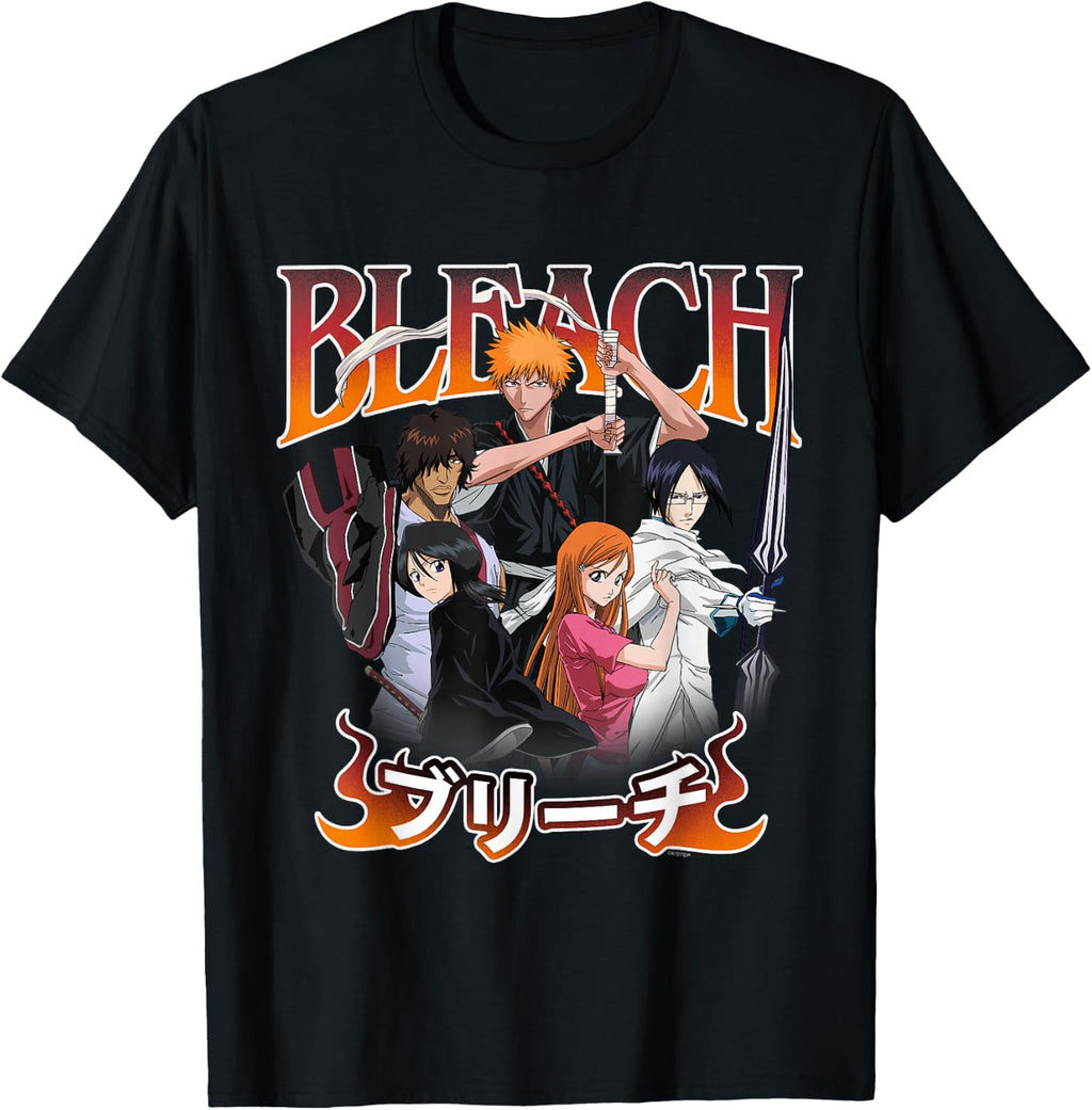 Bleach Team Ichigo and Ombre Logo Anime T-Shirt product image 1