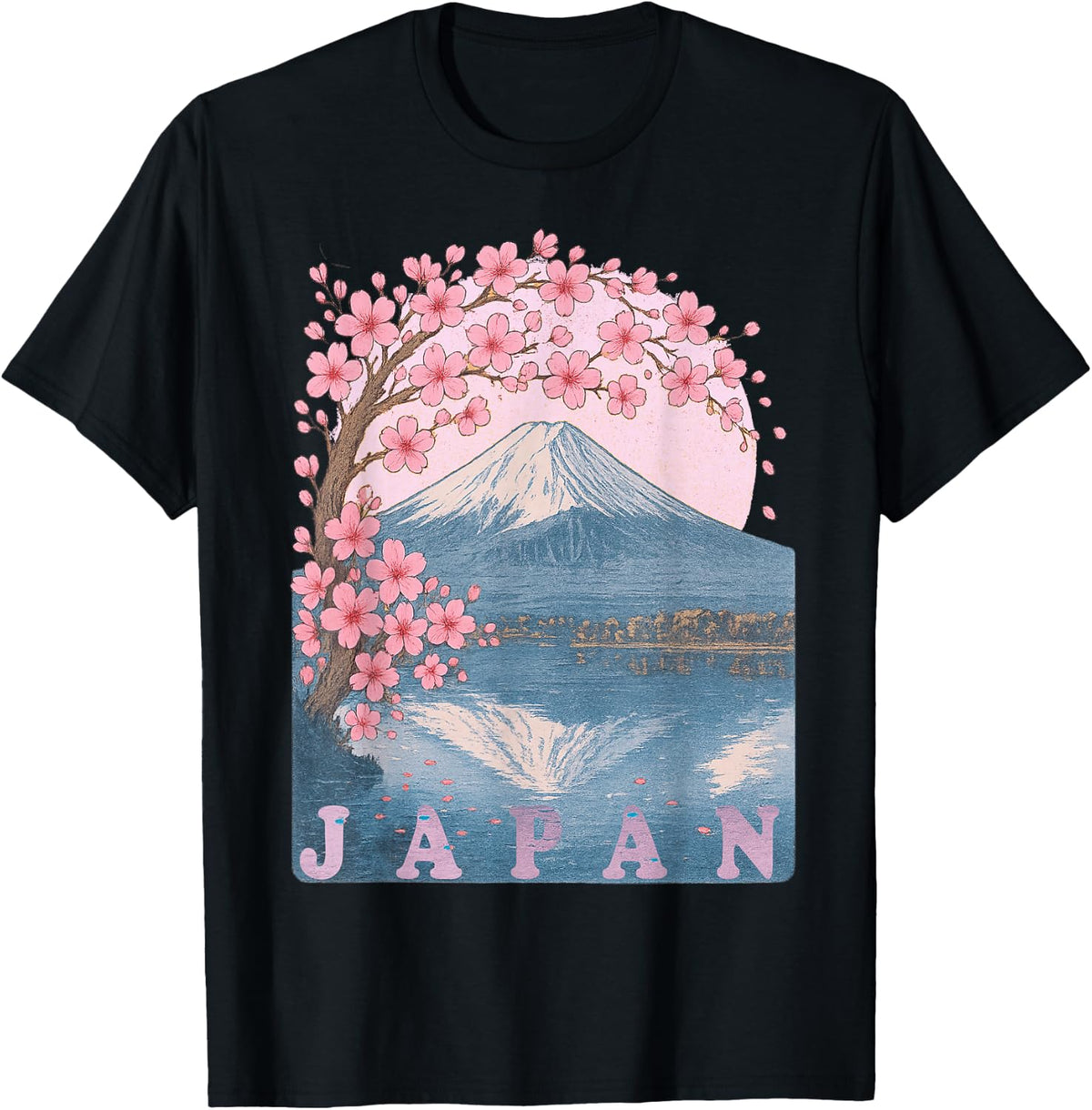 Japanese Cherry Blossom Mt Fuji Japan Art Women T-Shirt product image 1