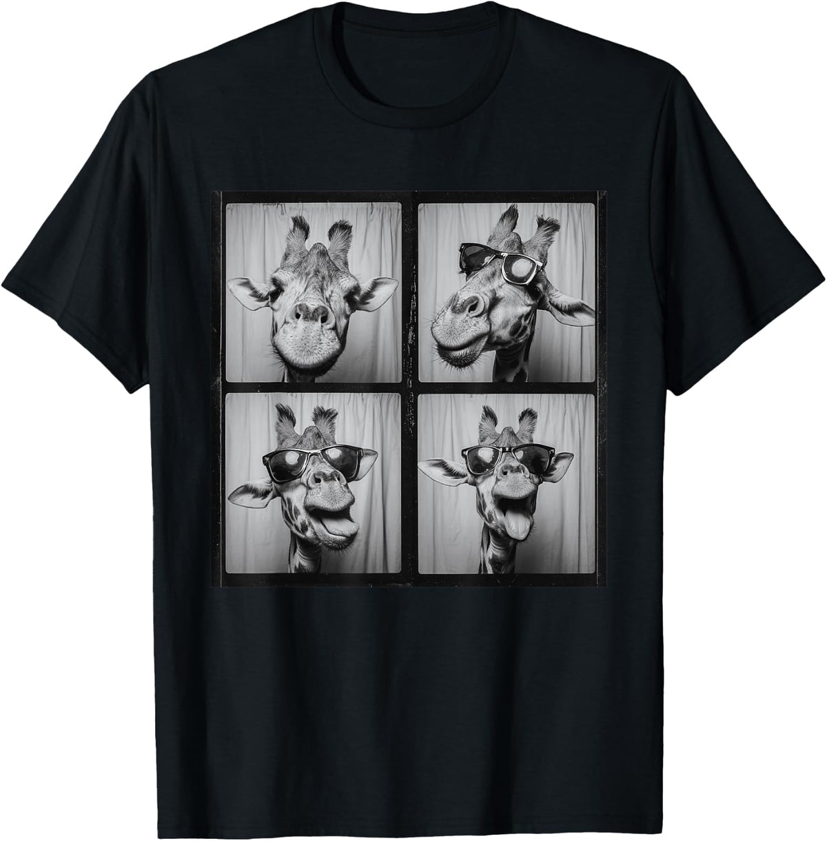 Funny Giraffe Sunglasses T-Shirt product image 1