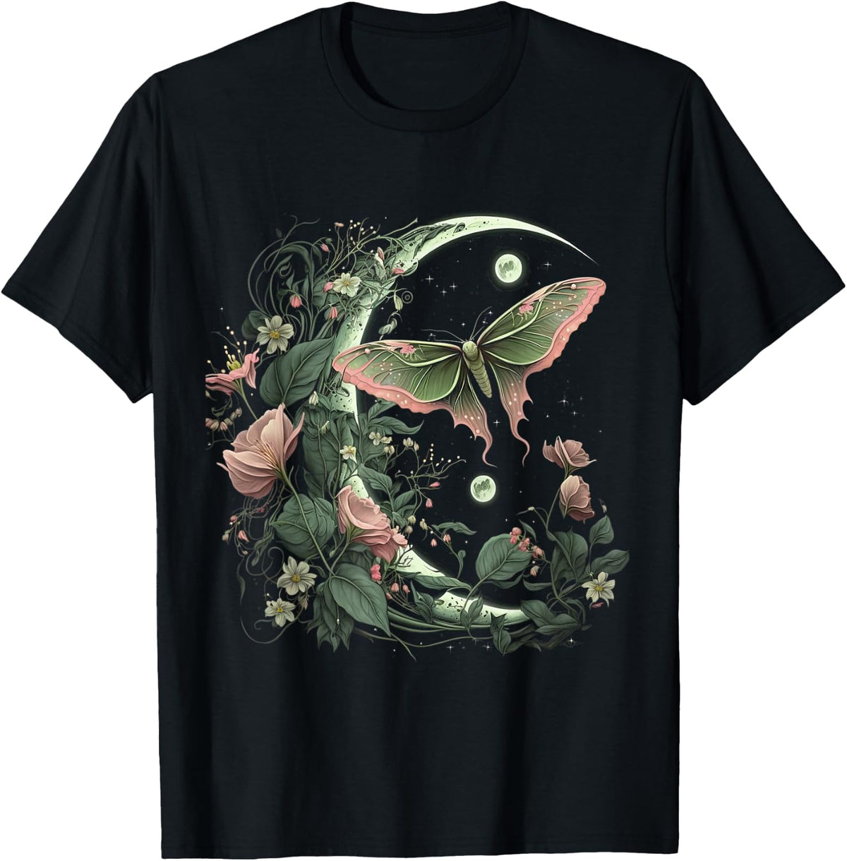 goblincore Moth and Butterfly moonphases Flowers product image 1